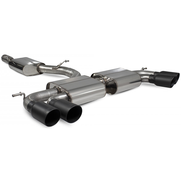 Scorpion Resonated Cat/GPF Back System Non Valved - VW MK7.5 Golf R - Daytona Ceramic