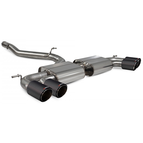 Scorpion Non-Resonated Cat/GPF Back System Non Valved - VW MK7.5 Golf R - Ascari