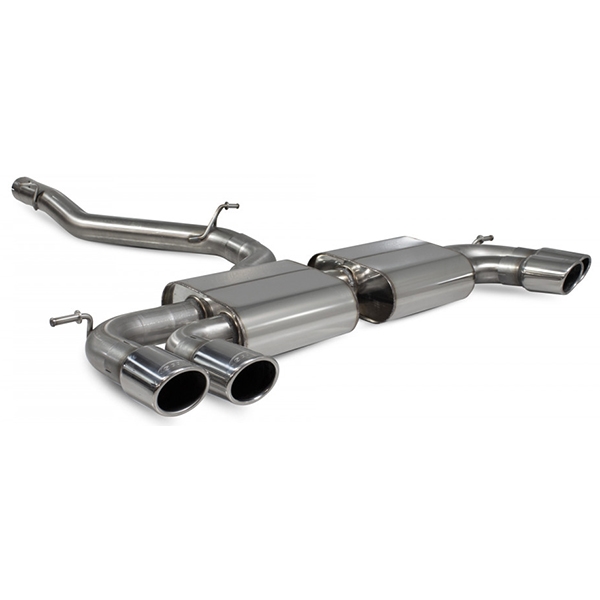 Scorpion Non-Resonated Cat/GPF Back System Non Valved - VW MK7.5 Golf R - Monaco