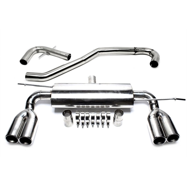 TA-Technix Duplex Catback system i rustfrit stål VW Golf 5