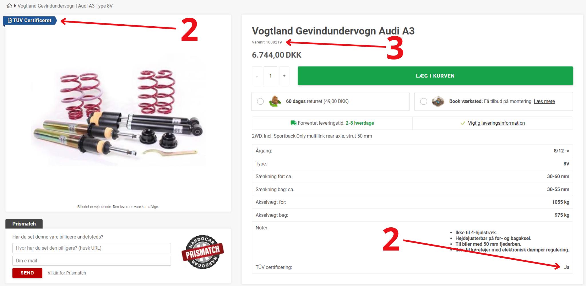 trin for trin guide til bestilling af TUV