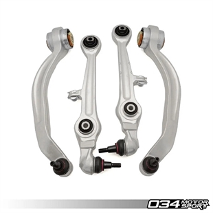 034 Motorsport Density Line Lower Control Arm Kit, Early B5/C5 Audi S4/RS4 & A6/S6/RS6, B5 Volkswagen Passat with Aluminum Uprig