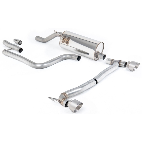 Milltek Cat-back Ford Fiesta Mk8 1.0T EcoBoost ST-Line 3 & 5 Door (155ps Hybrid OPF/GPF Models Only) - Maxton Designs Dual Outl