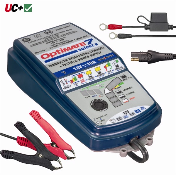 Optimate 7 Select, 9-Step 12V 10A Sealed Battery Saving Charger & Maintainer